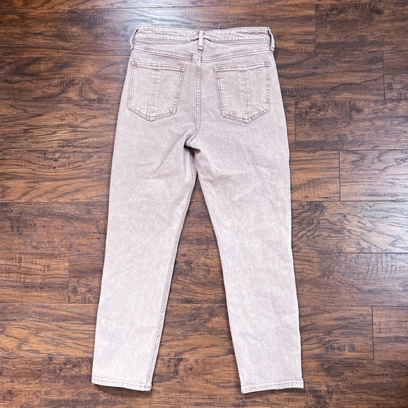 rag & bone • Nina High-Rise Cigarette jean slim straight leg Rose Glitz pink - Picture 8 of 11